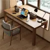 Escritorio de Madera Maciza para Ventana Saliente, Alféizar de Madera Maciza Convertido en Escritorio para Computadora, Uso Doméstico para Dormitorio, Niños y Estudiantes, Escritorio Largo para Escribir con Patas de Altura Ajustable