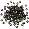 4x 7mm Acrílico Negro Dorado Planas Cuentas con Letras Inglesas Hecho a Mano Rompecabezas DIY Pulsera Pulsera Collar Accesorios