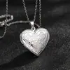 Colgante de Marco de Fotos con Transferencia de Calor en Forma de Corazón de Acero Inoxidable 316L, Venta Caliente Transfronteriza, Joyería con Patrón Creativo Retro Estilo Europeo