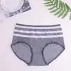 Buscando Calzones de Algodón Lisos Sin Costuras de Talla Grande Hechos de Fábrica con Sensación de Segunda Piel, Jacquard que No Marca, Ropa Interior para Mujer de Cintura Media