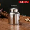 Lata de hojalata Lata de té de acero inoxidable Lata de té Lata sellada para conservación fresca Cubo de té Caja de almacenamiento Tubo de té