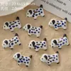 Botões de cerâmica fofos de cachorrinho pintados à mão, materiais para pulseira DIY feita à mão e acessório de vestuário, contas soltas