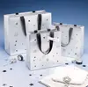 Bolsas de regalo personalizadas de alta gama, exquisitas bolsas de papel de mano, bolsas de regalo con un toque de lujo y sofisticación - Cielo Estrellado Plateado