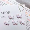 Nuevos accesorios de arte para uñas de serie de gatitos de dibujos animados lindos, pulsera versátil de cachorro tridimensional, decoraciones de resina para uñas ponibles