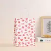 Exquisita Bolsa de Papel Kraft para San Valentín, Bolsa de Compras, Bolsa de Regalo para Joyería en Centro Comercial, Bolsa para Llevar de Fiesta Navideña, Bolsa para Productos para Llevar