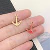 Mezcla 10 serie náutica salvavidas de vela faro timón accesorios de joyería diy material colgante de aleación con gota de aceite