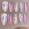 Unhas de Manicure Unhas Usáveis Feitas à Mão Manicure Puro Desejo Patch para Manicure Unhas Postiças Unhas Usáveis Feitas à Mão Unhas de Luxo