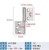 Bisagra de bandera de acero inoxidable de 3 pulgadas 4 pulgadas 5 pulgadas bisagra plegable soldada para puertas cortafuegos, sin agujeros, bisagra de bandera desmontable
