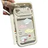Em dias chuvosos, o urso e o coelho se transformam instantaneamente em uma capa Apple 17 Pro Max adequada para iPhone 16, uma capa transparente com céu estrelado dopamina