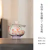 Coleção de Conjunto de Chá Cerâmico Pintado à Mão Orquídea Roxa Arita-Yaki das Dinastias Tang e Song para Uso Doméstico, Incluindo Bule, Gaiwan e Xícaras de Chá