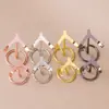 Enfeite de suporte em forma de coração de cristal, suporte de exibição de metal para esfera de cristal, base para espécime mineral de pedra bruta, suporte de pedra ornamental atacado