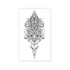 Item Popular Transfronteiriço com Toque de Luxo, Estilo Retro Escuro, Tatuagem Temporária Personalizada para Mão com Tatuagens de Henna Floral Geométricas de Lua