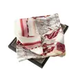 Lenço Quadrado de Cetim de Seda Falsa 70cm Estilo Coreano para Primavera e Verão para Mulheres, Lenço de Pescoço Versátil e da Moda, Turbante, Xale Estampado