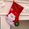 Calcetines Navideños Transfronterizos, Colgantes para Árbol de Navidad, Bolsas de Regalo para Niños, Colgantes Pequeños de Calcetines Navideños, Bolsas Decorativas para Dulces