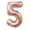 Globos Pequeños Digitales de Papel de Aluminio 16 pulgadas Versión Americana Delgados Decoración Fiesta de Cumpleaños Comercio Exterior Globos Digitales Venta al por Mayor