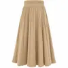 Mini Falda plisada de cintura alta en línea A para mujer Amazon Otoño Invierno Vestido de Dobladillo Ancho Estilo Académico Falda Adelgazante