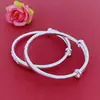 Pulsera para bebé con carácter Fu de plata pura 999.9 estilo étnico simple pulsera de plata para niños regalo de luna llena regalo de Año Nuevo
