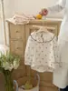86051 Conjunto de Ropa para Casa para Niñas 26 Nuevo Estilo de Principios de Primavera Niña Bebé Nivel A Grado 10 Antibacteriano Doble Capa Algodón de Bambú Holgado Pijama