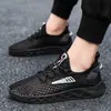 Zapatos Deportivos Casuales de Malla Transpirable Huecos para Verano 2025 Zapatos de Malla para Hombre Zapatos para Vadear Zapatos para Correr para Hombre Casual de Moda