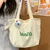 2025 Nova Bolsa Tote Feminina Bolsa de Ombro Bolsa Tote com Cordão para o Trabalho Leve Relaxante Grande Capacidade Bolsa de Lona