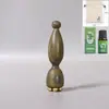 Masajeador de Cuerno de Sándalo Verde Flor de Loto para Puntos de Acupuntura Ocular, Masaje Facial Especial para Despejar Meridianos, Palo Morado de Sándalo para Estirar Tendones