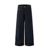 Atborder Jeans Negros Retro Americanos Simples para Hombre Pantalones Rectos de Pierna Ancha Ropa de Moda para Hombre N1525