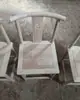 Nueva Silla Oficial de Madera Maciza Estilo Chino, Silla Circular, Silla con Respaldo Peinado, Sillón, Silla con Respaldo, Silla de Oficina de Madera de Caucho sin Acabado, Embalaje a Granel