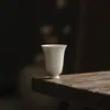 Taza de Té Antigua de Arcilla con Esmalte Ceniza Estilo Dinastías Tang y Song, Taza Individual para Té Kung Fu, Taza de Degustación con Forma de Mano de Buda, Taza Maestra Imitación Dinastía Song