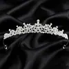 Coroa de Cabeça Nupcial Luxuosa e Elegante, Coroa de Aniversário de Princesa, Acessório de Cabelo Coroa Estilo Coreano, Faixa de Cabeça Brilhante de Strass em Liga