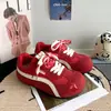 Zapatillas de Entrenamiento Alemanas Forradas de Lana para Hombre, Zapatos Rojos, Zapatos Nuevos para Hombre, Tenis Calientes de Invierno que Aumentan la Altura, Zapatos Casuales para Parejas, Zapatos para Mujer