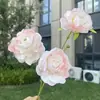 Flores Artificiais de Veado da Neve Lótus 3 Cabeças Casamento Decoração de Casa Flores Falsas Atacado