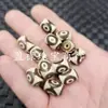 Color Café con Leche Ojos de Tigre Dzi Cuentas Barril Cuentas de Jade Sueltas Ágata Esmerilada Paspartú Accesorios de Joyería Cuentas