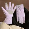 Guantes de Ciclismo Lindos, Cálidos y a Prueba de Frío, Forrados de Felpa y Algodón, Para Esquí al Aire Libre, Cortavientos, Guantes para Estudiante de Secundaria, Invierno para Mujer