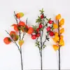 Fruta Artificial Laranja Dourada flor artificial decoração de interior arranjo de flores decoração de casamento romã laranja fruta da sorte flor artificial
