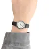 Reloj de mujer estilo coreano, popular en transmisiones en vivo, reloj con correa de cuero, reloj de cuarzo de cristal de alta gama para mujer, reloj de pulsera de moda para examen