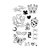 Nuevas pegatinas de tatuajes de purpurina creativas de bricolaje transfronterizas de Amazon para niños y adultos, Y2K Navidad Halloween