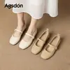 Sapatos Franceses Mary Jane Augusden para Mulheres, Novo Modelo Outono 2026, Sapatos Extremamente Estilosos Estilo Ballet com Salto Grosso para o Dia a Dia