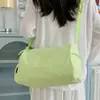 Bolso cruzado de moda estilo coreano, simple, gran capacidad, para Instagram, versátil, casual, bolsa cilíndrica, para deportes al aire libre, viajes, bolso de hombro