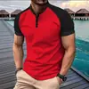 Camiseta polo deportiva con cuello Henry y botones para hombre, venta rápida de Amazon, verano 2025, transfronteriza entre Europa y Estados Unidos