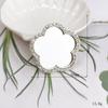 Espejo Corazón Diamante Nuevo de Sui Lian Accesorios de Joyería DIY Redondo Flor Espejo de Maquillaje Materiales de Belleza para Teléfono Móvil