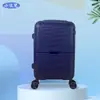 Mala de Viagem com Carrinho em Liga de Alumínio Personalizada pelo Fabricante, Novo Modelo com Cantos Resistentes a Arranhões, Caixa de Presente de Grande Capacidade em ABS+PC, Mala de Viagem com Logo