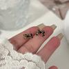 Aretes Retro estilo Hong Kong de Leopardo 2024 Nuevas Explosiones Marrón Maillard Aretes Elegantes Lujo Ligero Aretes de Alta Gama
