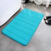 Tapete de banheiro de cor sólida tapete de lã coral direto da fábrica espuma de memória tapete absorvente antiderrapante para porta de casa de hotel