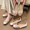 Elegantes Mary Janes de seda con lazo para mujer, nueva colección principios de otoño 2026, impresionantes bailarinas
