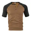 Nova Camisa Polo Esportiva Casual Masculina Jovem Amazon Transfronteiriça com Absorção de Umidade Color Block Manga Curta Atacado