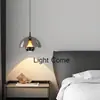 Lámpara Colgante de Mesita de Noche Flor en Brote de Altura Ajustable, Estilo Minimalista Italiano de Lujo Alto, Adecuada para Dormitorio Principal, Habitación o Vestíbulo