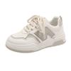 N10 Zapatos Blancos para Hombre y Mujer Primavera Transpirables de Suela Gruesa Zapatos Casuales Combinables Nicho Pareja Zapatos Torre