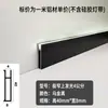 Rodapé Luminoso de Liga de Alumínio Ultra-estreito 2cm Minimalista Invisível Tira de Luz de Silicone Linha do Chão Linha do Pé Curva