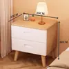 Mesita de noche de madera maciza para dormitorio del hogar 2026 Venta caliente Creativa Pequeño Armario de almacenamiento simple para niños Mesita de noche de tronco