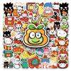 50 pegatinas de dibujos animados de Sanrio pintadas a mano Año Nuevo perro canela jade papelería decorativa teléfono móvil se puede pegar pegatinas de patata pequeña